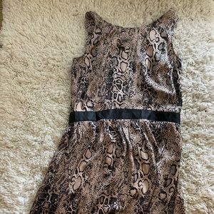 Snake Print Dress